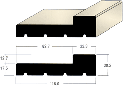SAUDER A-3 2×4・在来用折戸L型枠 EG3436