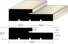 SAUDER A-5 2×4用外部ドア枠 EG3439B